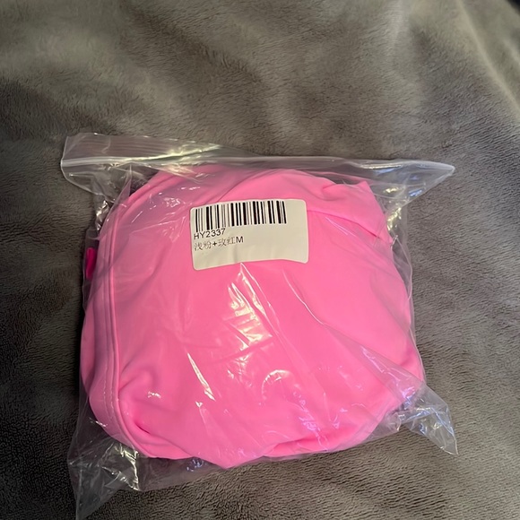 New In Package - Women's One Piece Swimsuit Hot/Bubblegum Pink - Picture 2 of 5